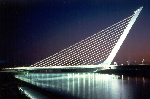 The Alamillo Bridge in Valencia